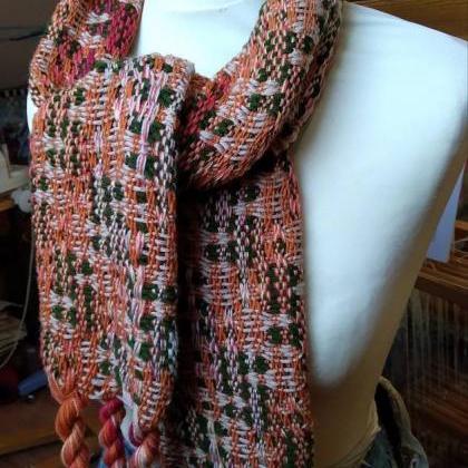 Handwoven neck warmer - merino wool..
