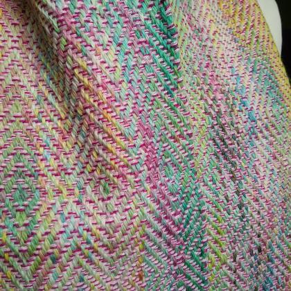 Handwoven hand-dyed scarf, baby sca..