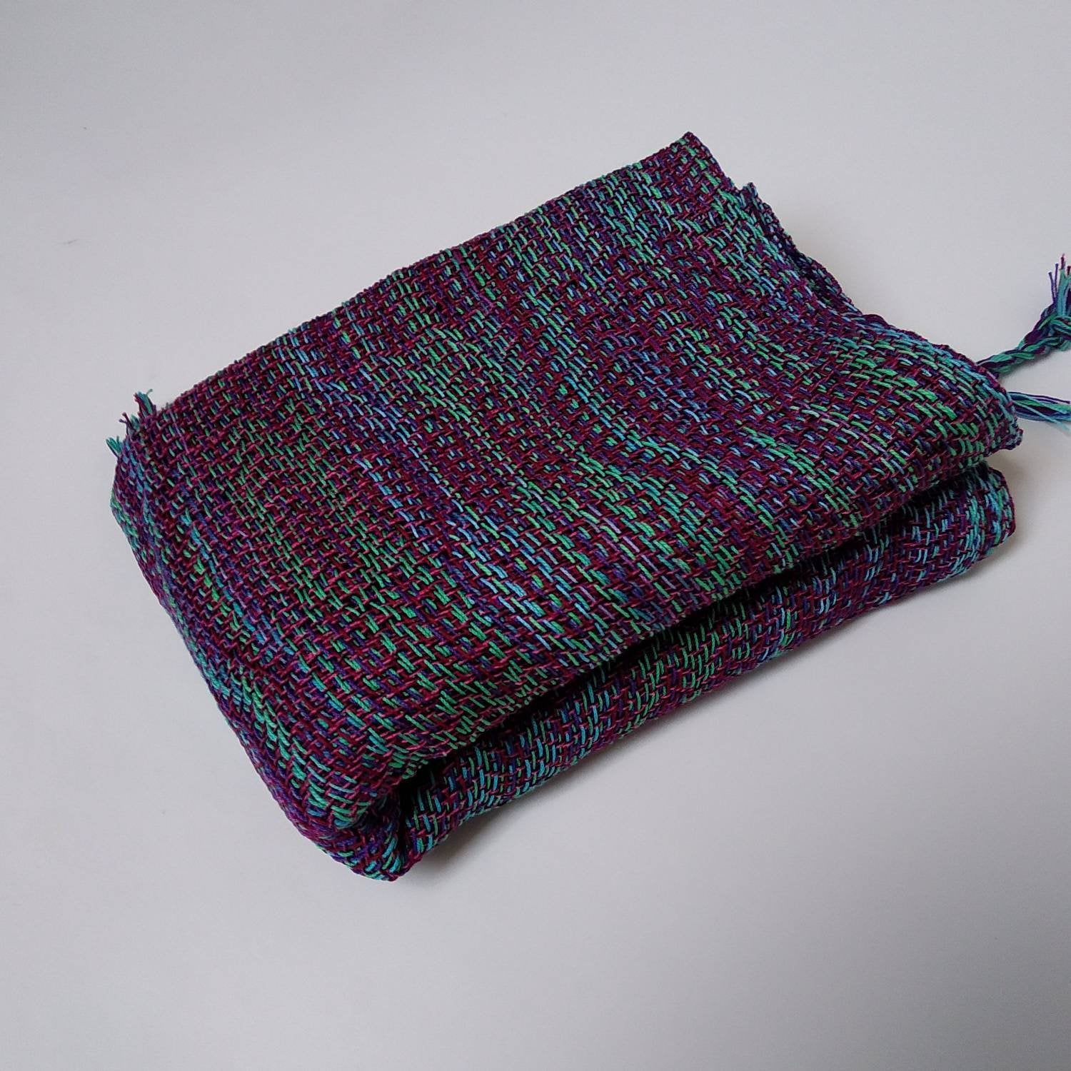 colourful woven shawl